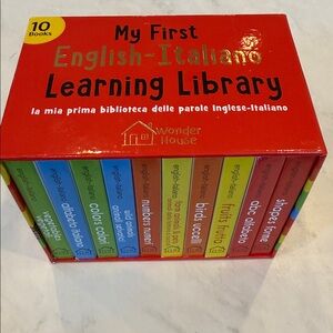 My First English-Italiano Learning Library - Red